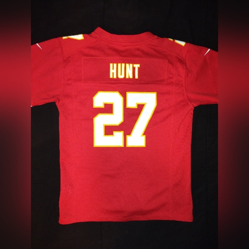 Kansas City Chiefs Red Nike NFL Football Jersey Kareem Hunt Youth Large